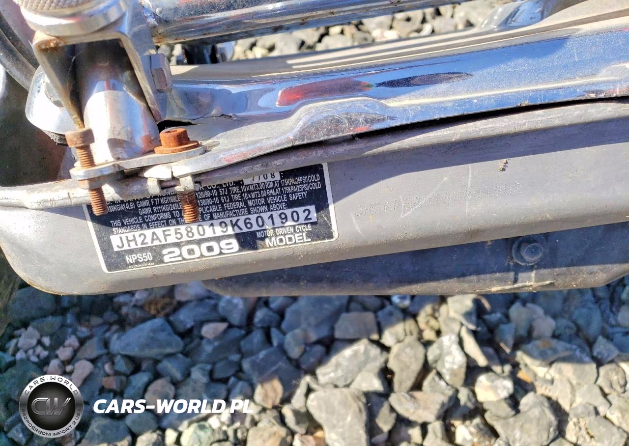 2009 Honda Nps50 VIN:JH2AF58019K601902 - 9