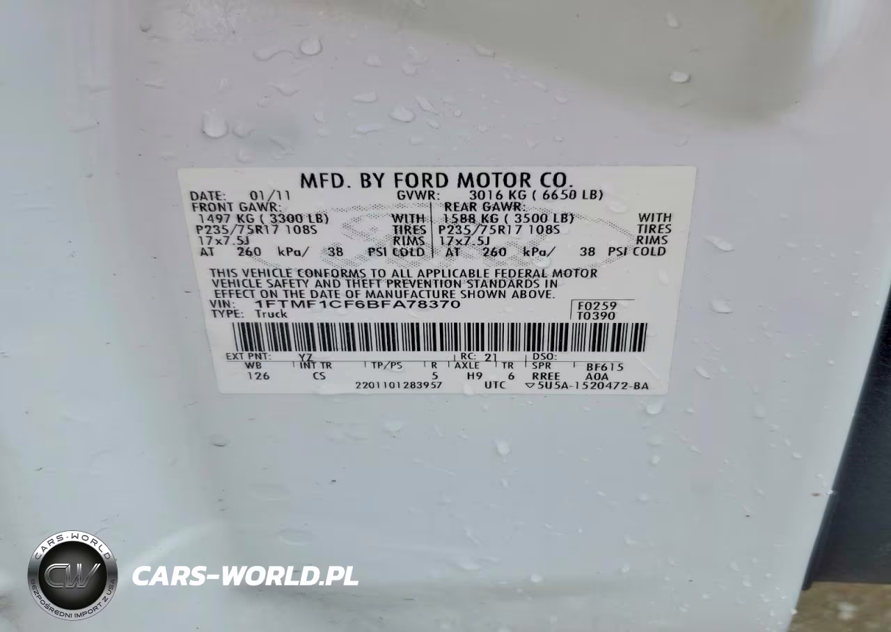 2011 Ford F150 VIN:1FTMF1CF6BFA78370 - 12