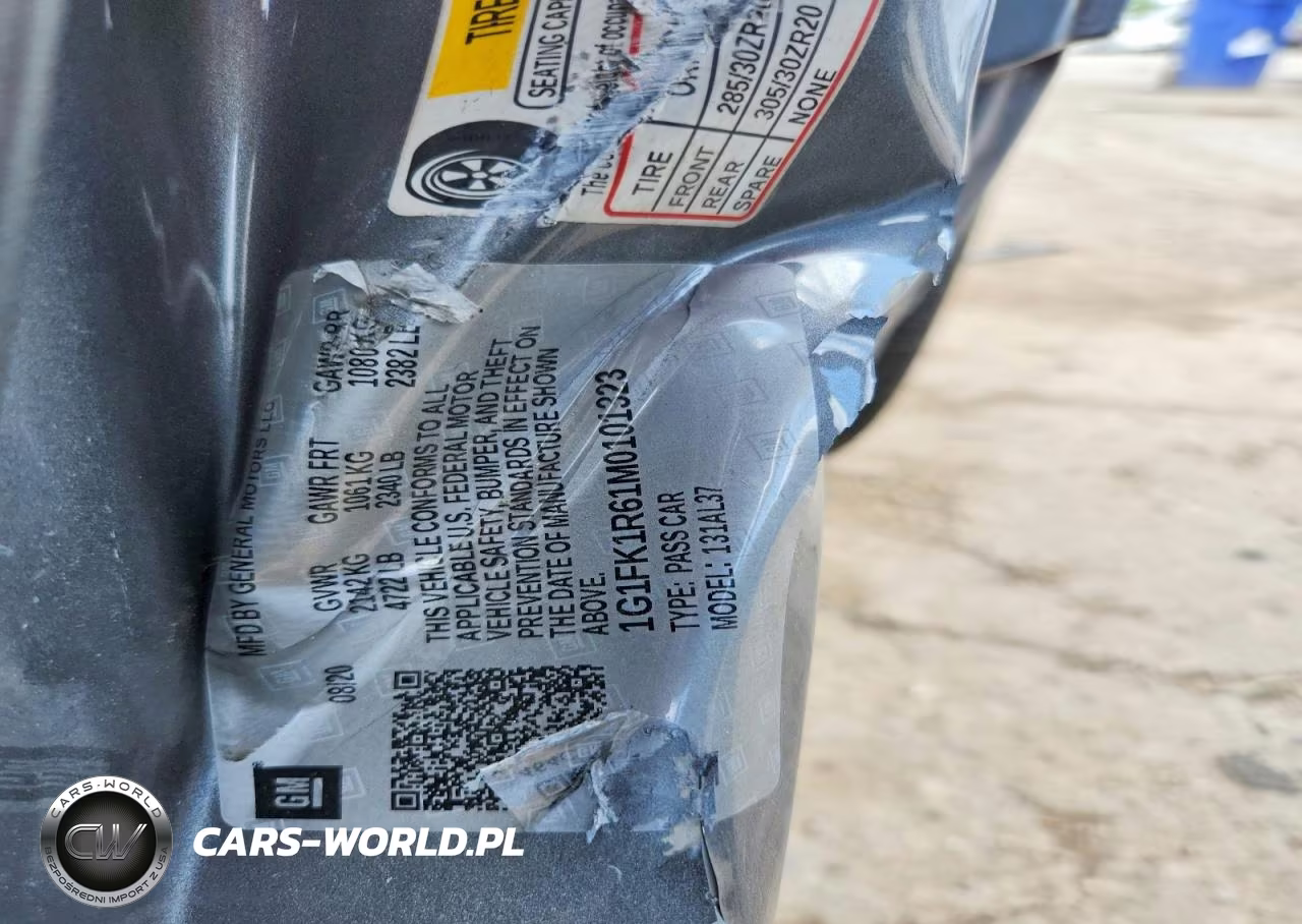 2021 Chevrolet Camaro Zl1 VIN:1G1FK1R61M0101323 - 12