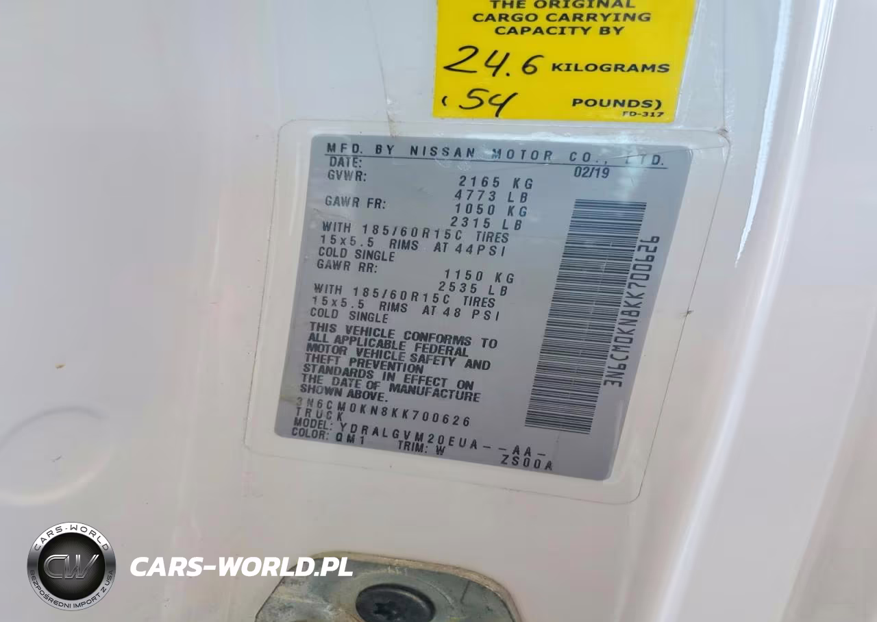 2019 Nissan Nv200 Delivery Van VIN:3N6CM0KN8KK700626 - 14