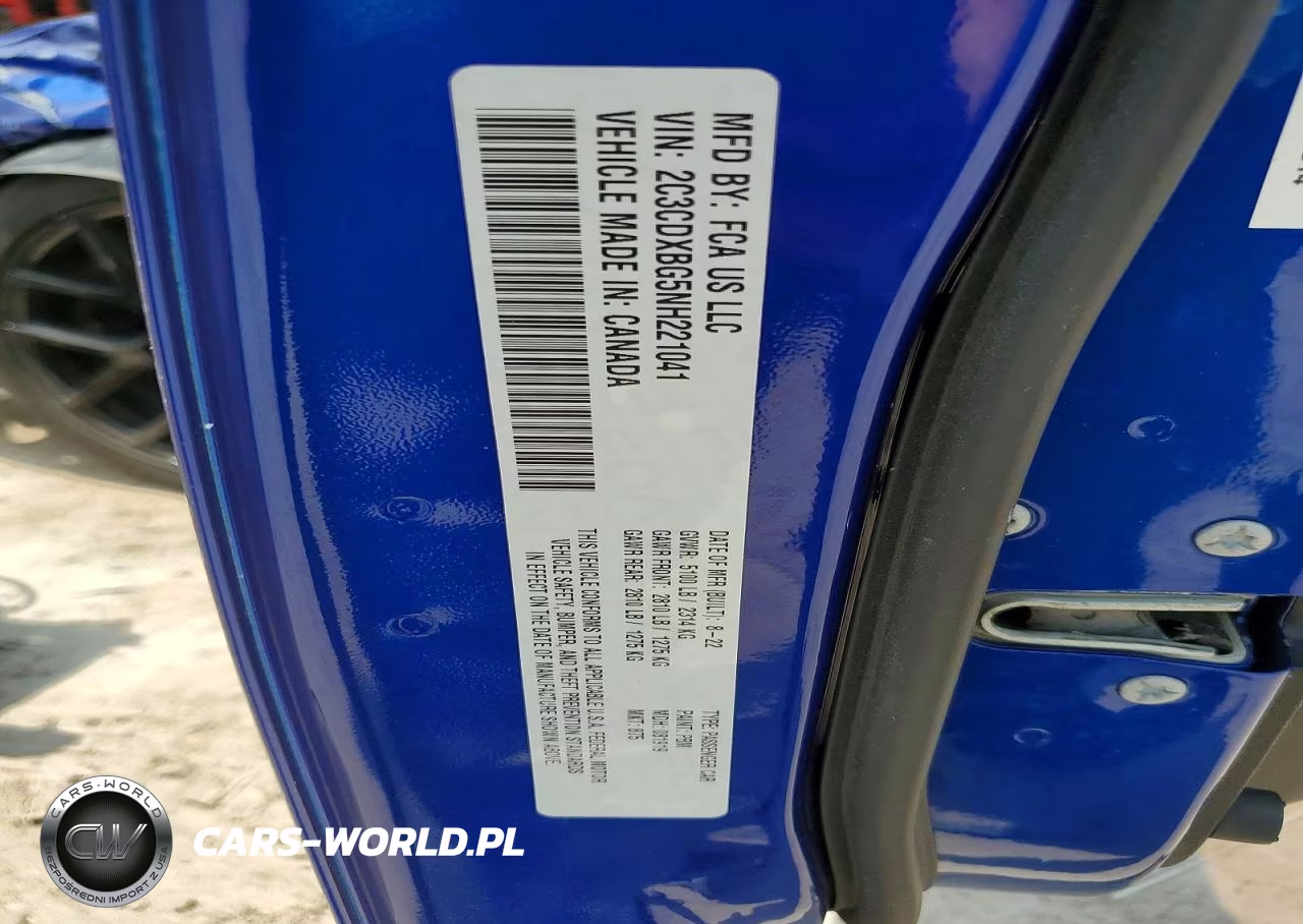 2022 Dodge Charger Sxt VIN:2C3CDXBG5NH221041 - 12