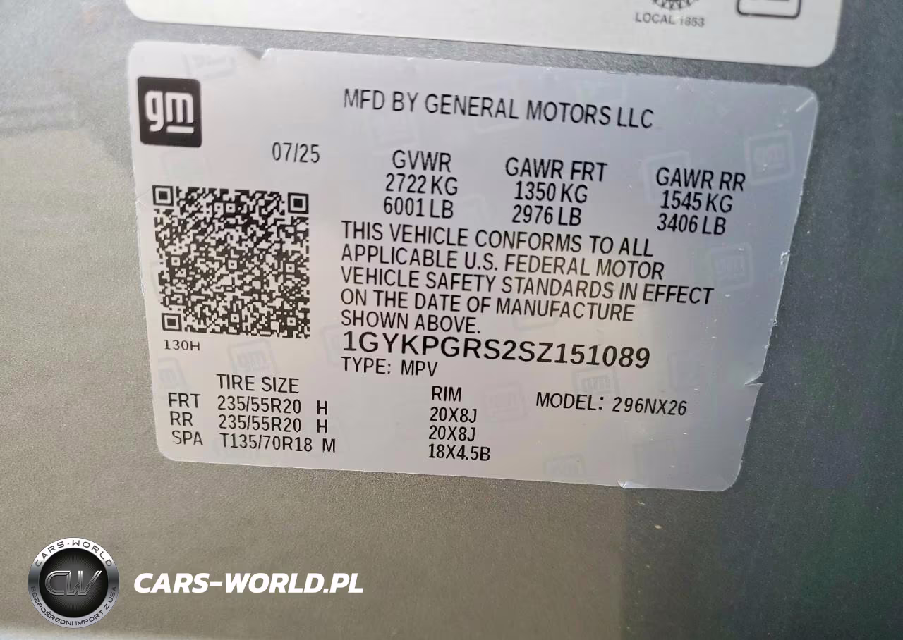 2025 Cadillac Xt6 Sport VIN:1GYKPGRS2SZ151089 - 13