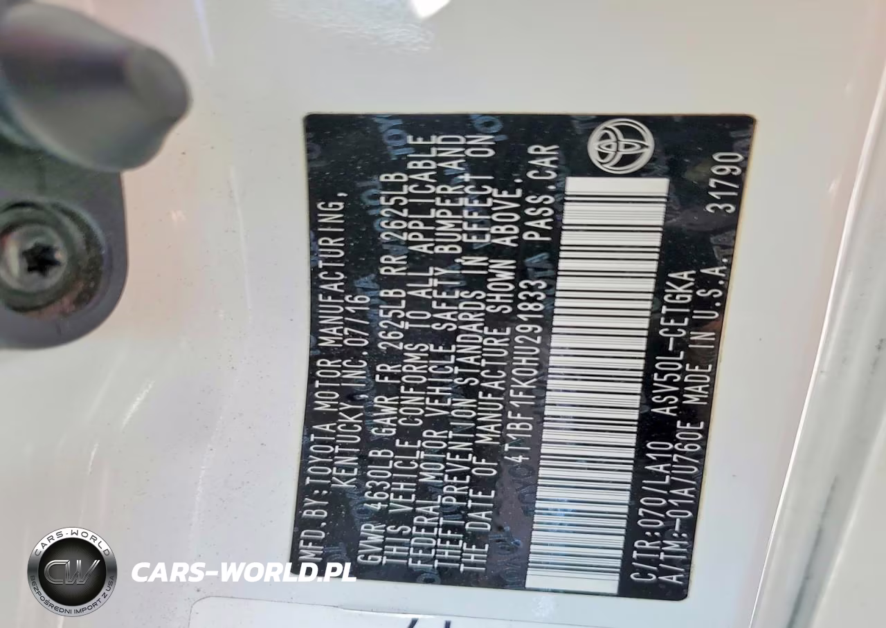 2017 Toyota Camry Xle VIN:4T1BF1FK0HU291833 - 13