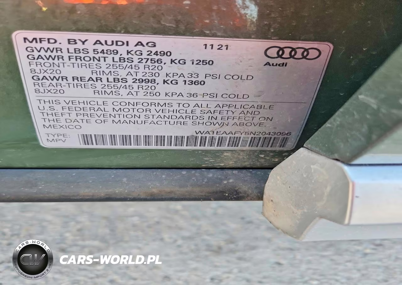 2022 Audi Q5 Premium Plus 45 VIN:WA1EAAFY5N2043096 - 14