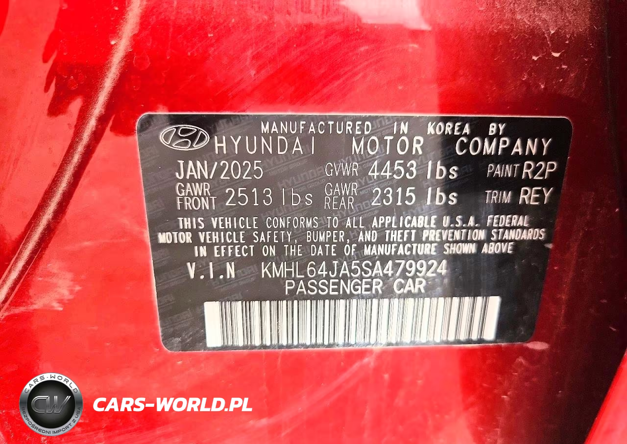 2025 Hyundai Sonata Sel VIN:KMHL64JA5SA479924 - 12