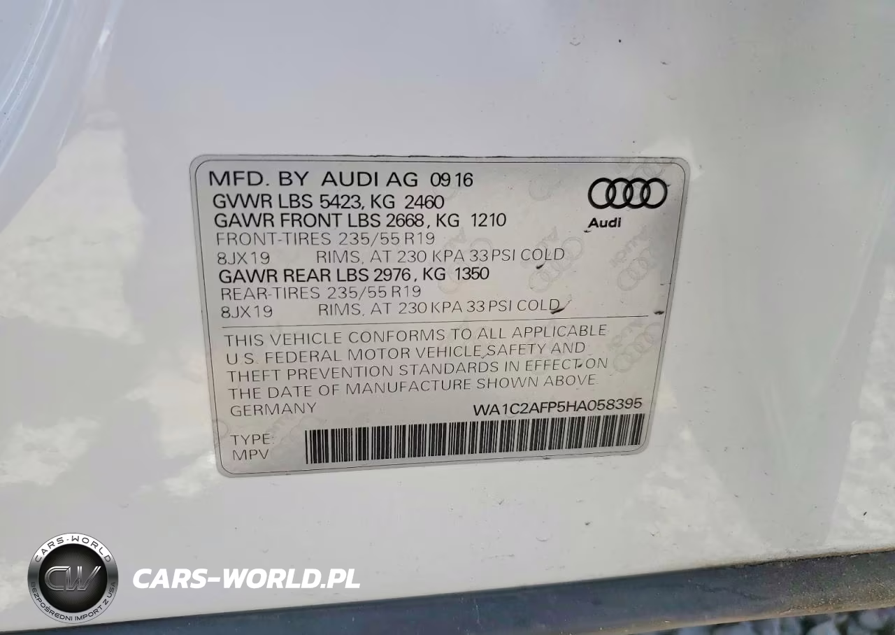 2017 Audi Q5 Premium VIN:WA1C2AFP5HA058395 - 14