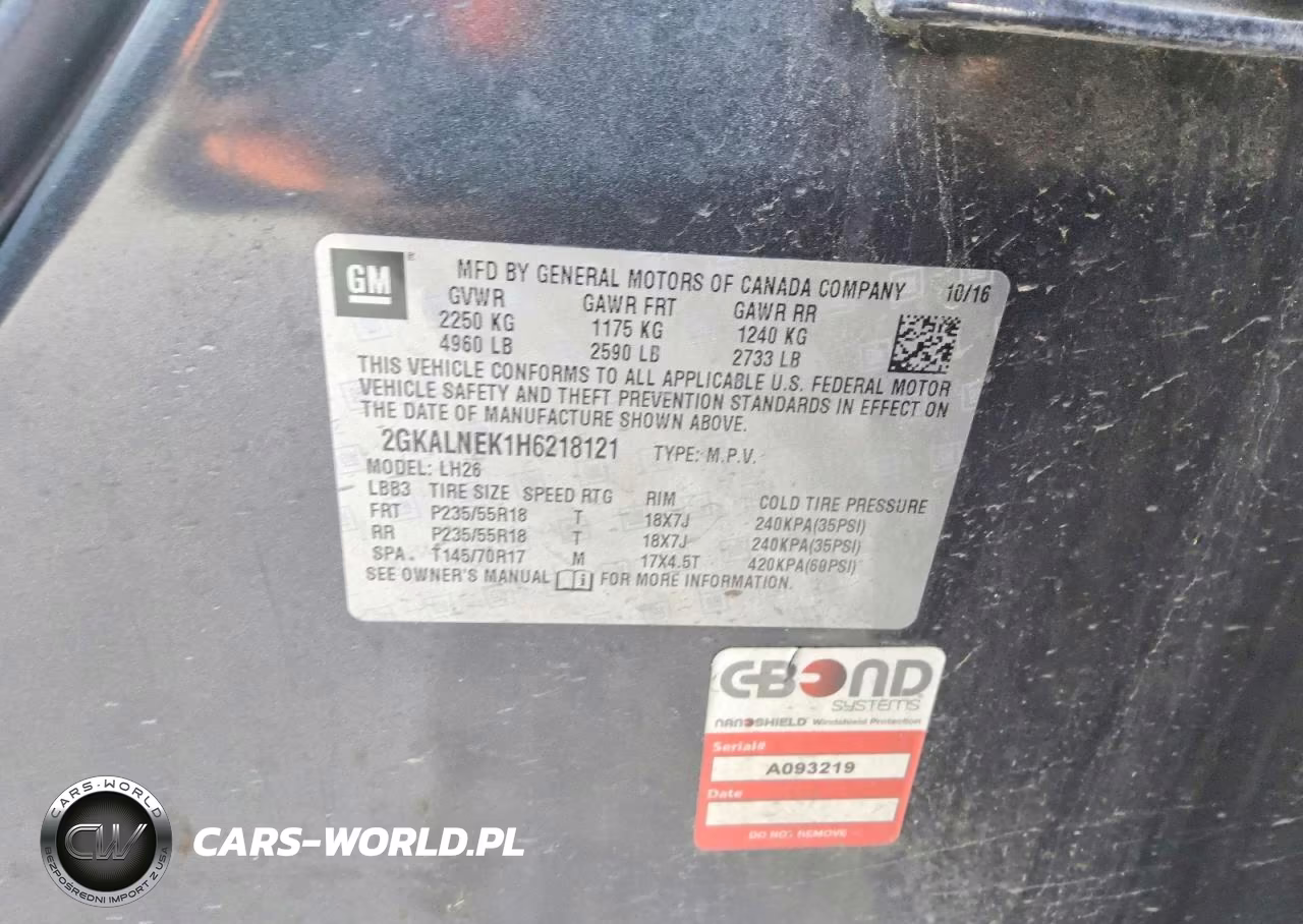 2017 GMC Terrain Sle VIN:2GKALNEK1H6218121 - 13