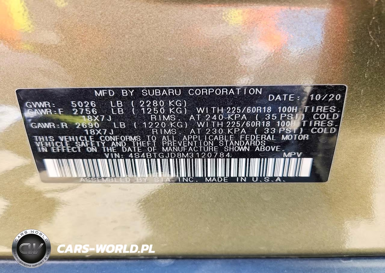 2021 Subaru Outback Onyx Edition Xt VIN:4S4BTGJD8M3120784 - 14