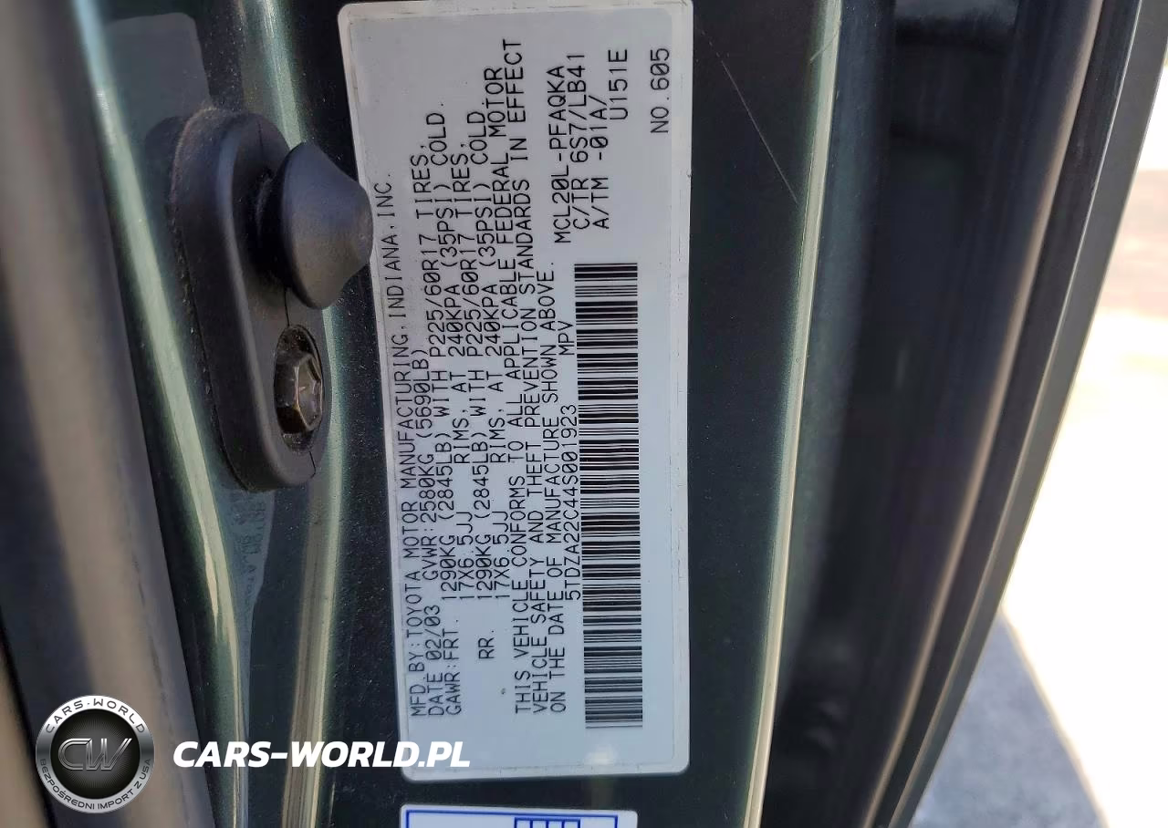2004 Toyota Sienna Xle 7 Passenger VIN:5TDZA22C44S001923 - 13
