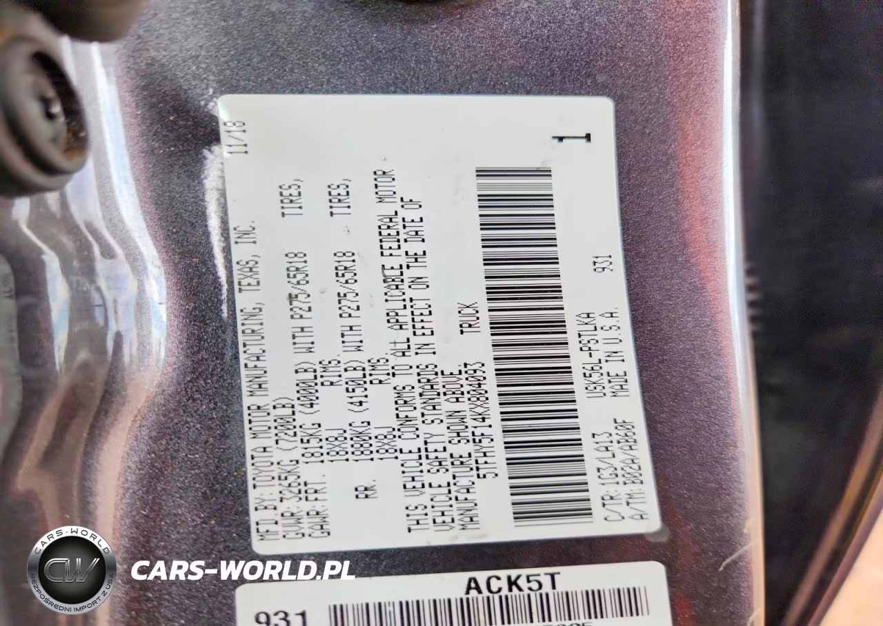 2019 Toyota Tundra Crewmax Limited VIN:5TFHY5F14KX804093 - 12
