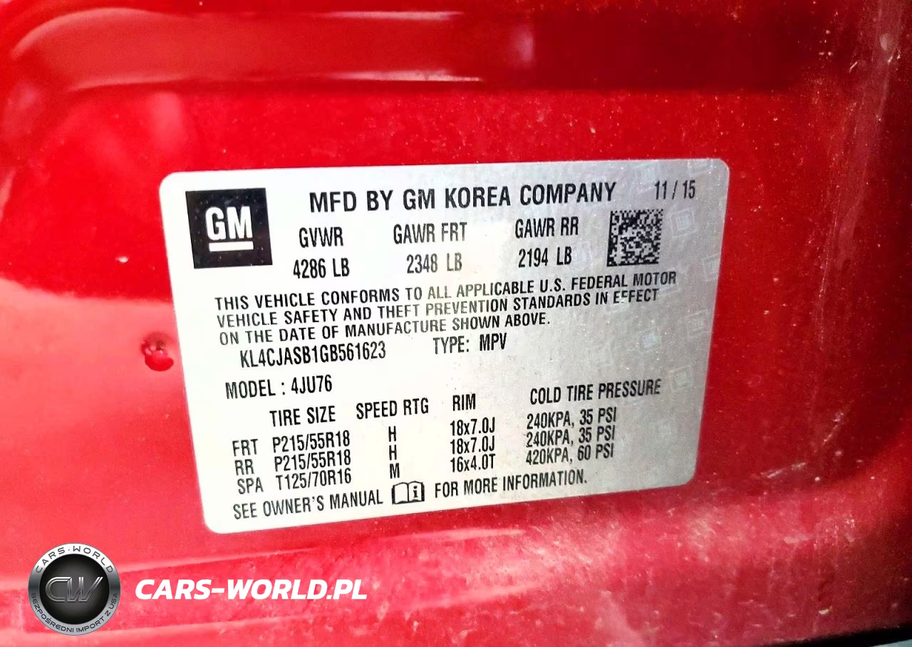 2016 Buick Encore VIN:KL4CJASB1GB561623 - 13
