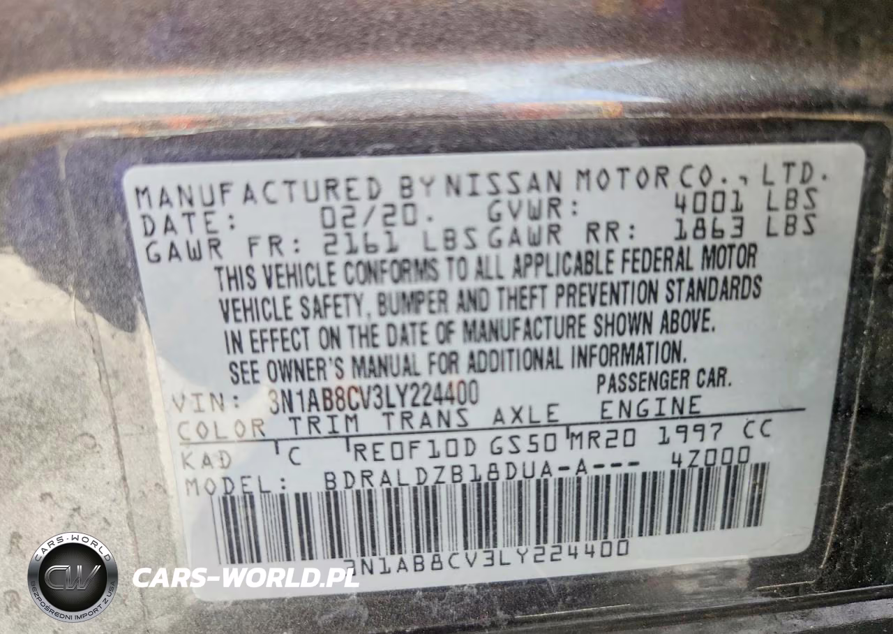2020 Nissan Sentra Sv VIN:3N1AB8CV3LY224400 - 13