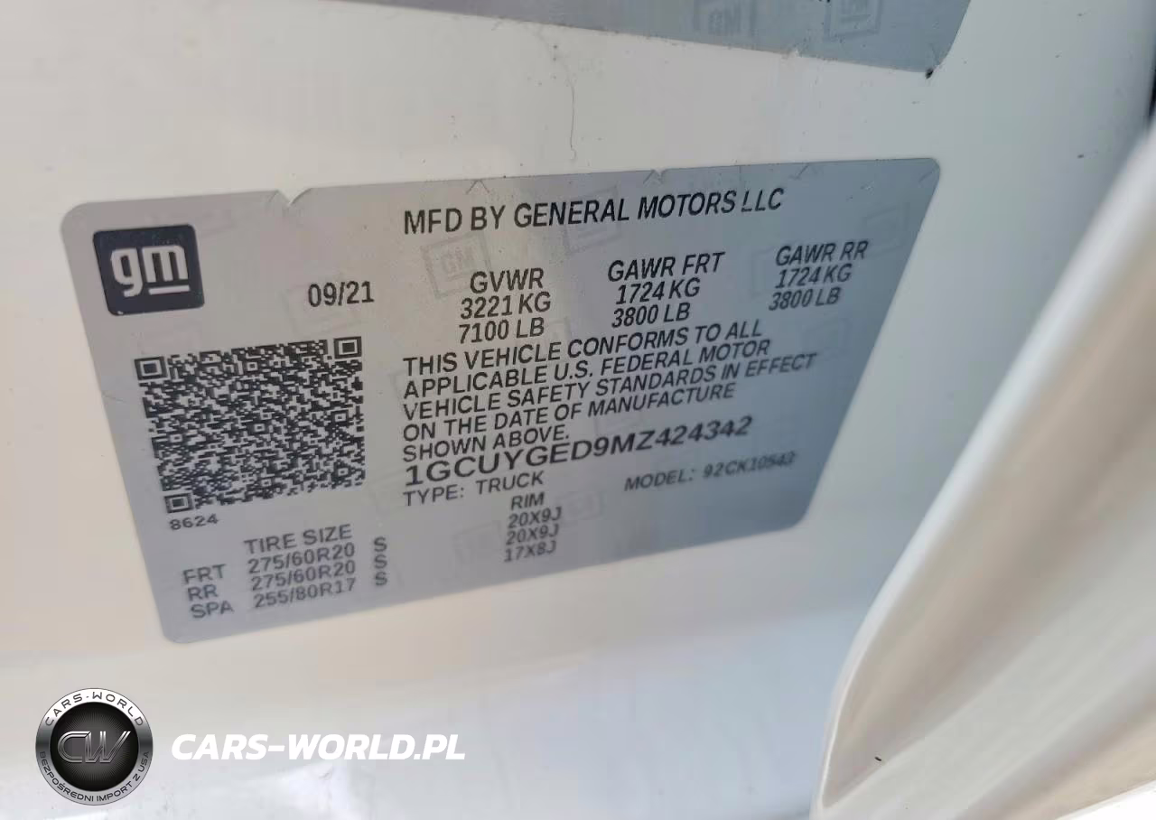 2021 Chevrolet Silverado K1500 Ltz VIN:1GCUYGED9MZ424342 - 12
