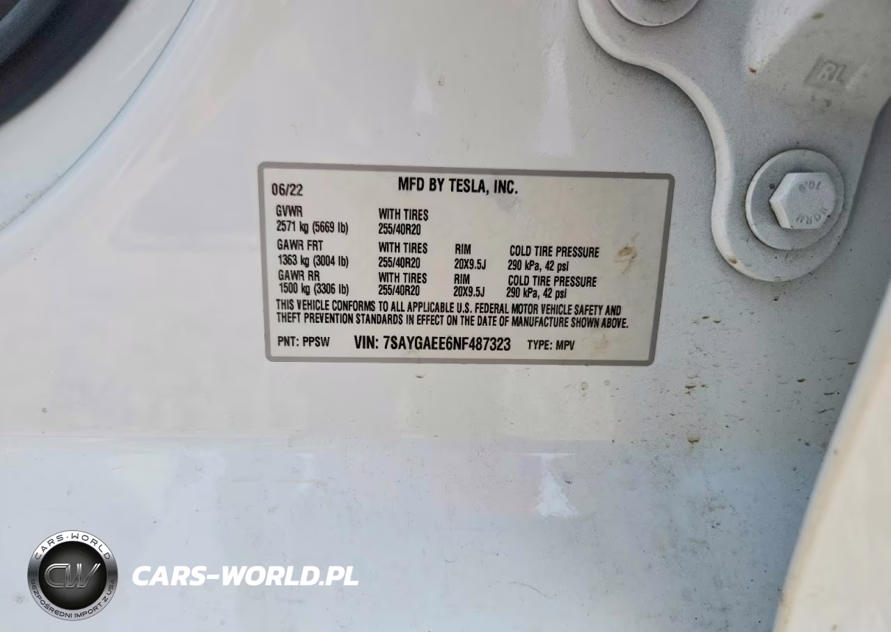 2022 Tesla Model Y VIN:7SAYGAEE6NF487323 - 12