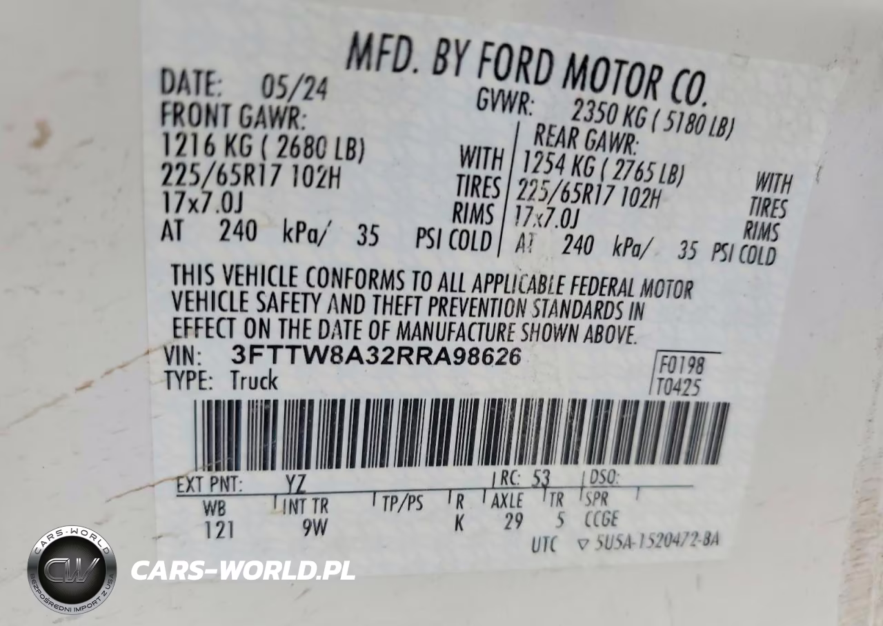 2024 Ford Maverick Xl VIN:3FTTW8A32RRA98626 - 13