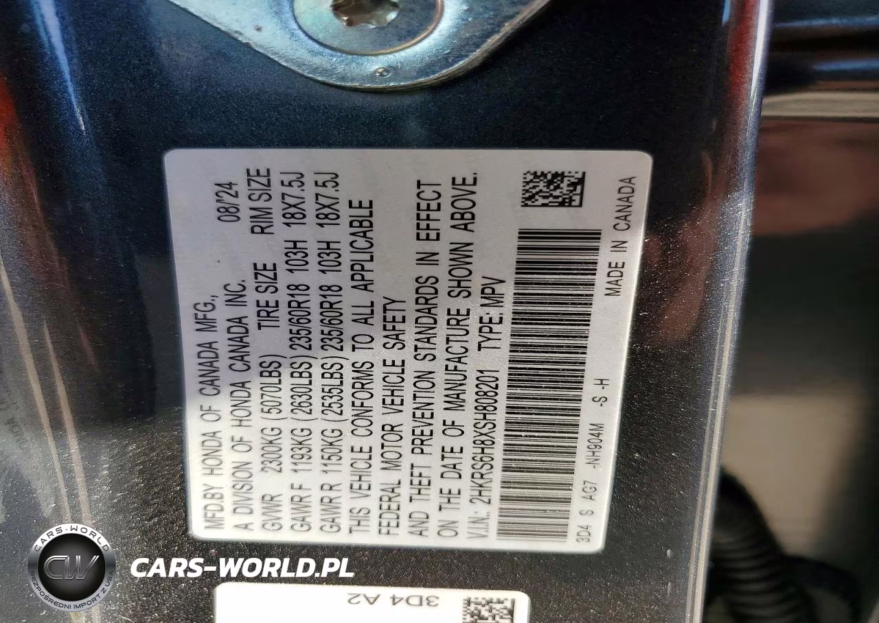 2025 Honda Cr-V Sport-L VIN:2HKRS6H8XSH808201 - 13