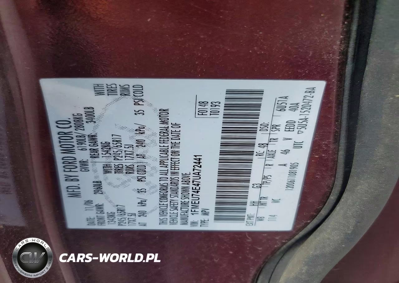 2007 Ford Explorer Eddie Bauer VIN:1FMEU74E47UA72441 - 13