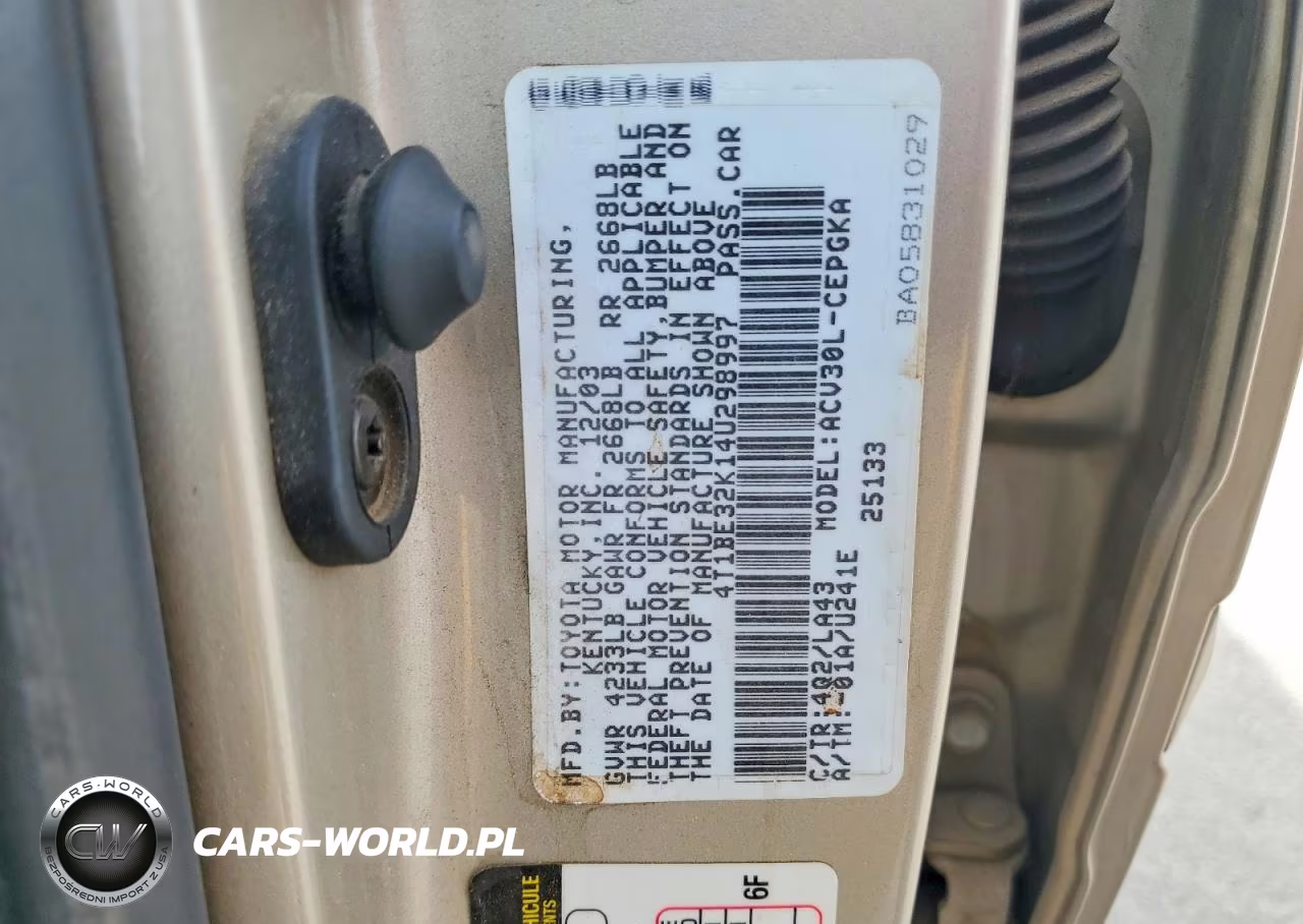 2004 Toyota Camry Xle VIN:4T1BE32K14U298997 - 13