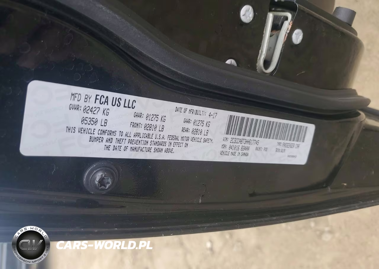 2017 Chrysler 300 S VIN:2C3CCABT3HH617745 - 12