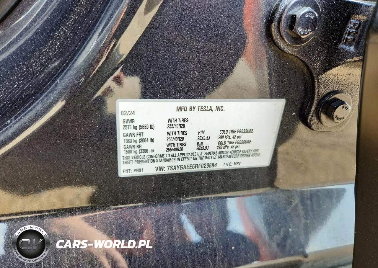 2024 Tesla Model Y VIN:7SAYGAEE6RF029884 - 13