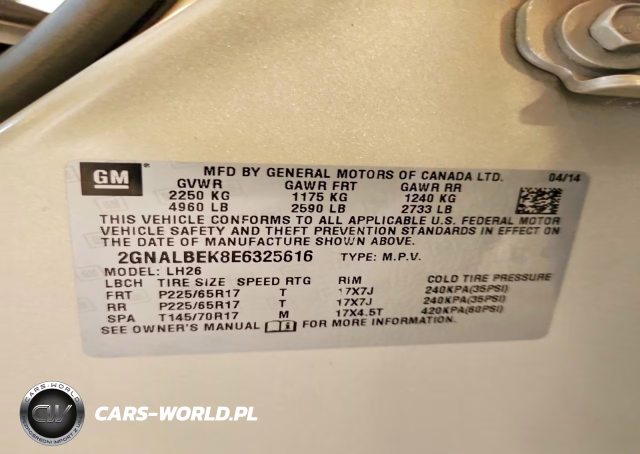 2014 Chevrolet Equinox Lt VIN:2GNALBEK8E6325616 - 14