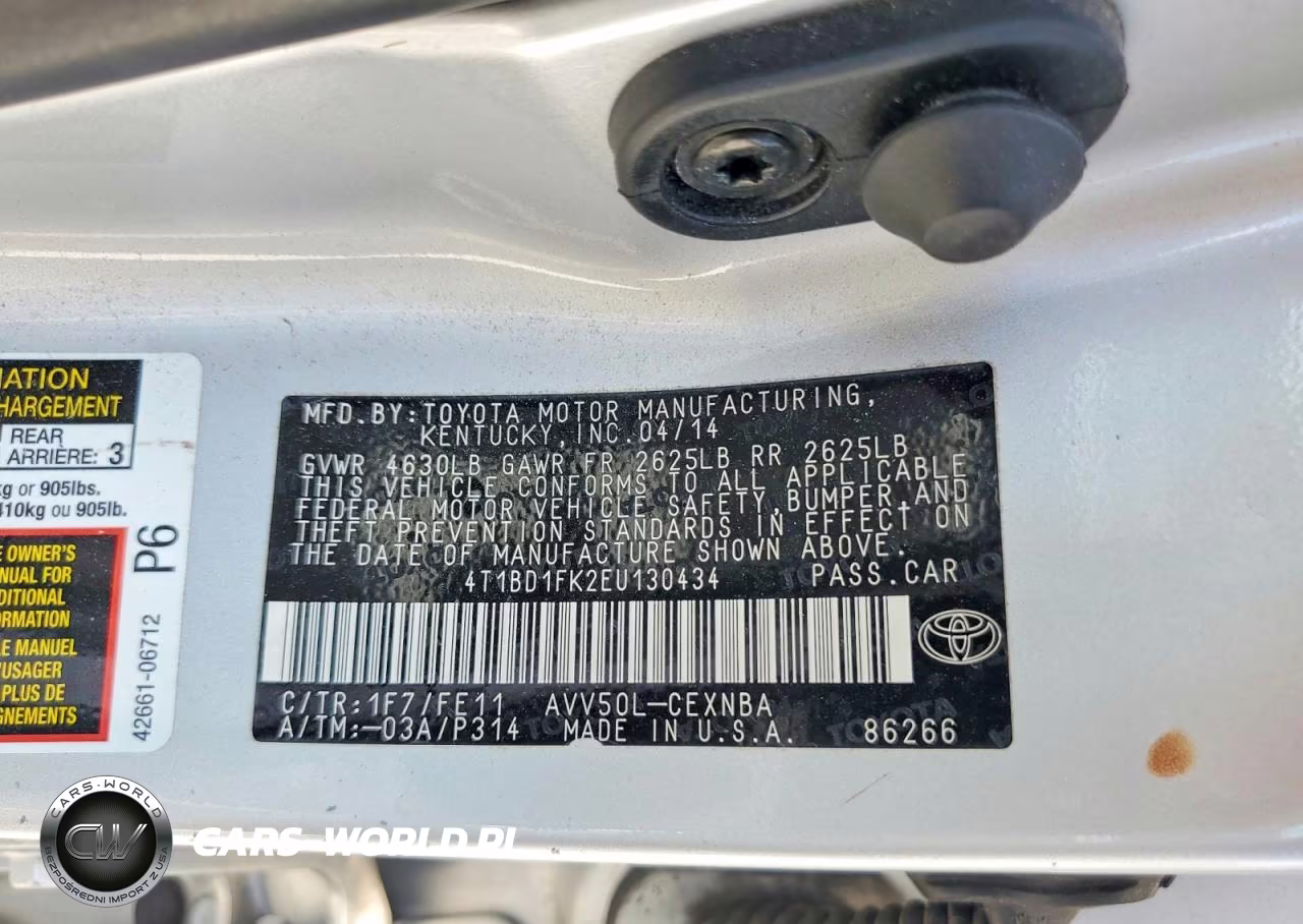 2014 Toyota Camry Hybrid Le VIN:4T1BD1FK2EU130434 - 12