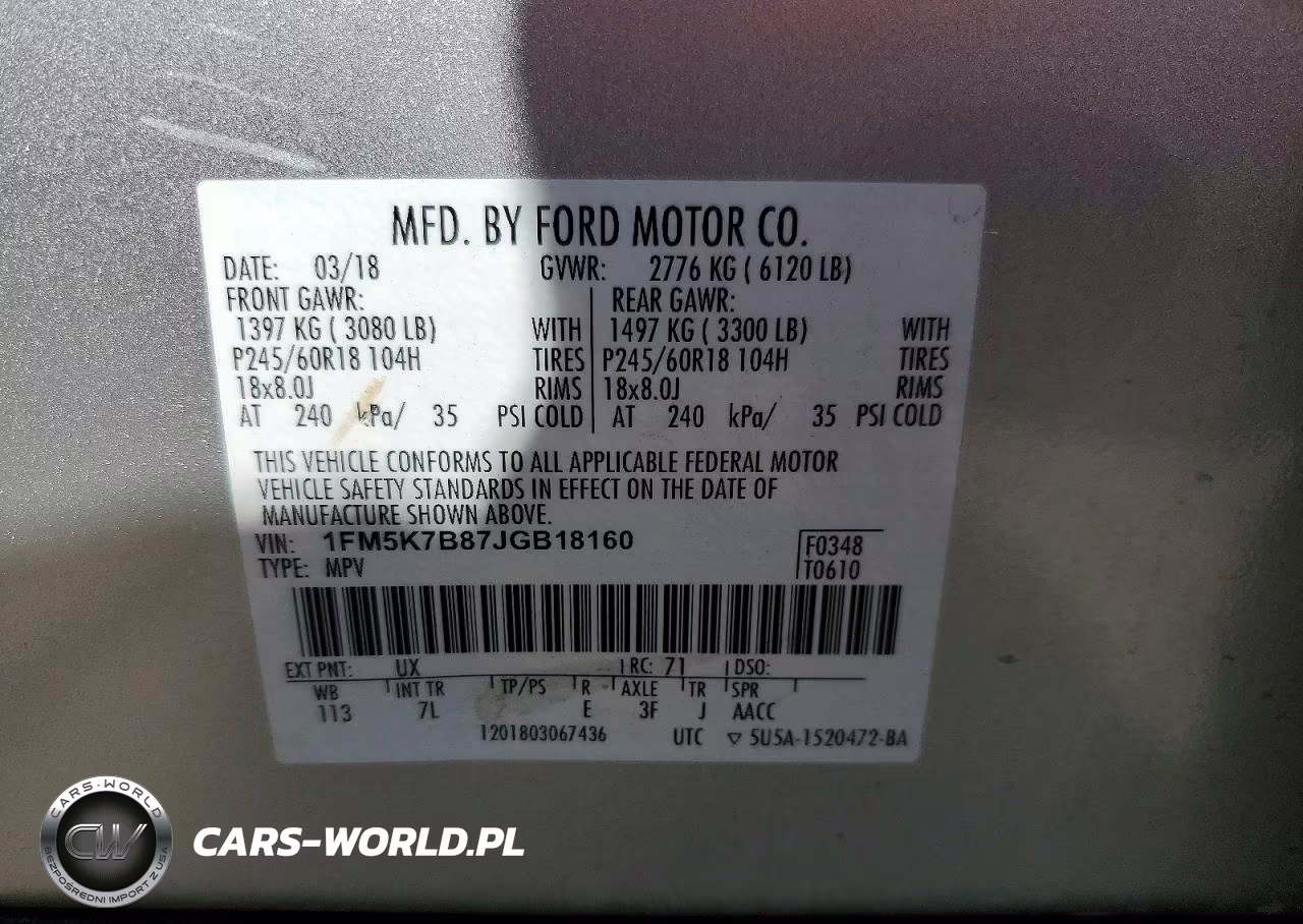 2018 Ford Explorer VIN:1FM5K7B87JGB18160 - 13