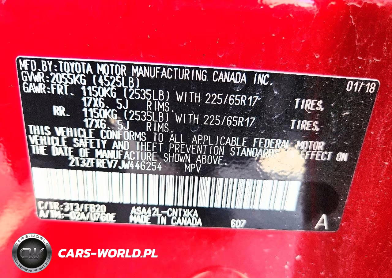 2018 Toyota Rav4 Le VIN:2T3ZFREV7JW446254 - 14