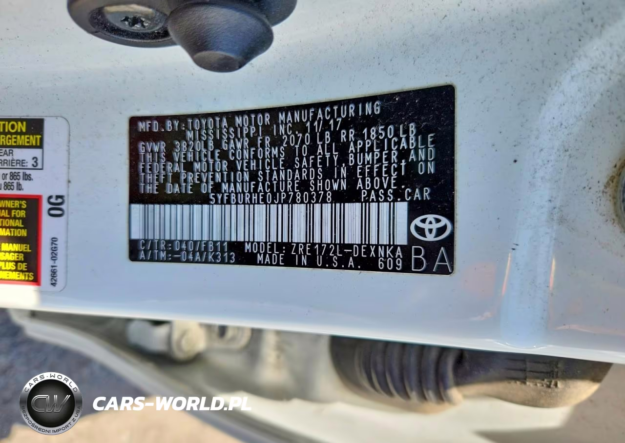 2018 Toyota Corolla Le VIN:5YFBURHE0JP780378 - 12