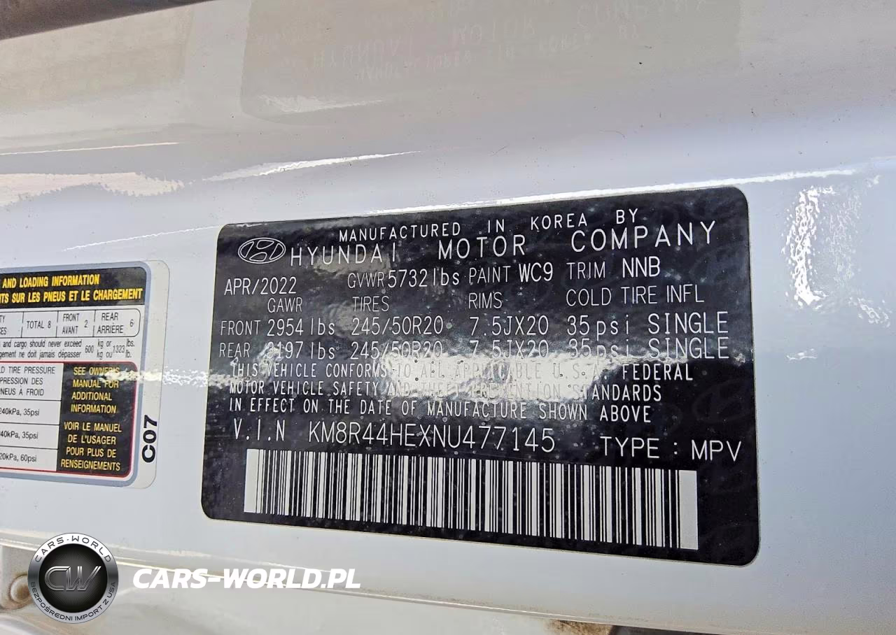 2022 Hyundai Palisade Sel VIN:KM8R44HEXNU477145 - 13