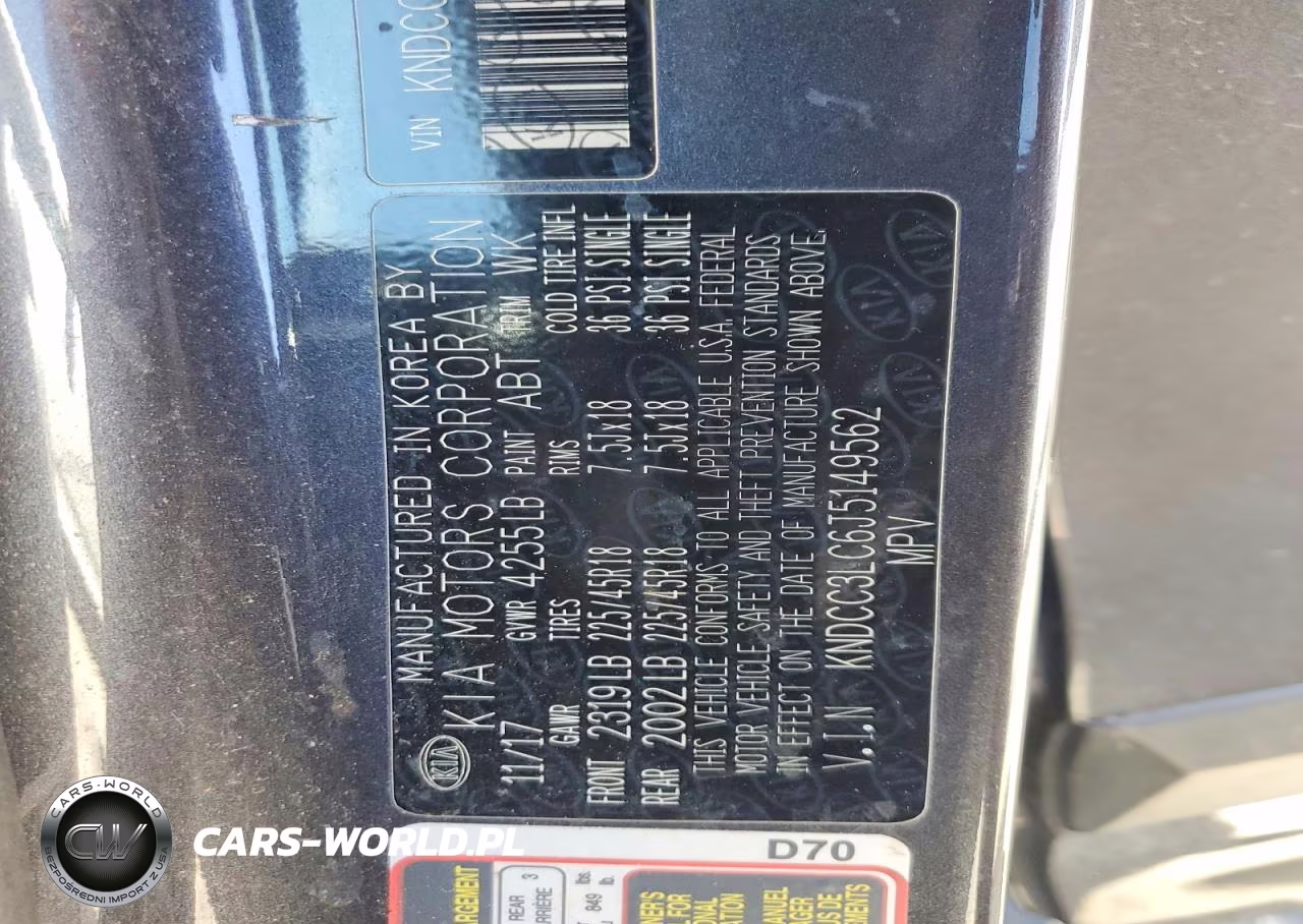 2018 Kia Niro Ex VIN:KNDCC3LC6J5149562 - 12