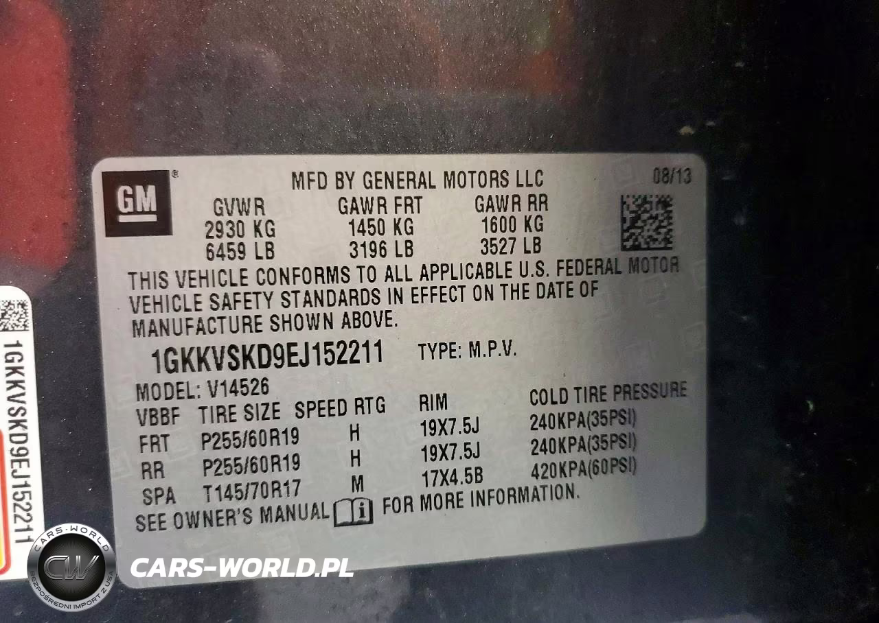 2014 GMC Acadia Slt-2 VIN:1GKKVSKD9EJ152211 - 13