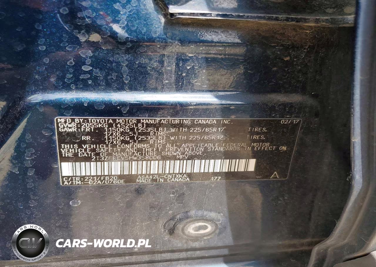 2017 Toyota Rav4 Le VIN:2T3ZFREV5HW358006 - 13