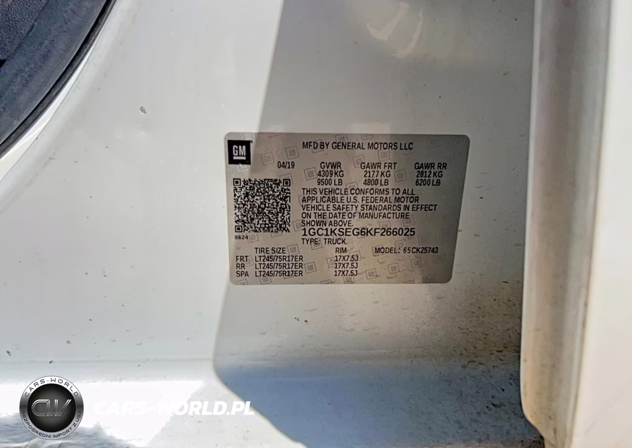 2019 Chevrolet Silverado K2500 Heavy Duty Lt VIN:1GC1KSEG6KF266025 - 10