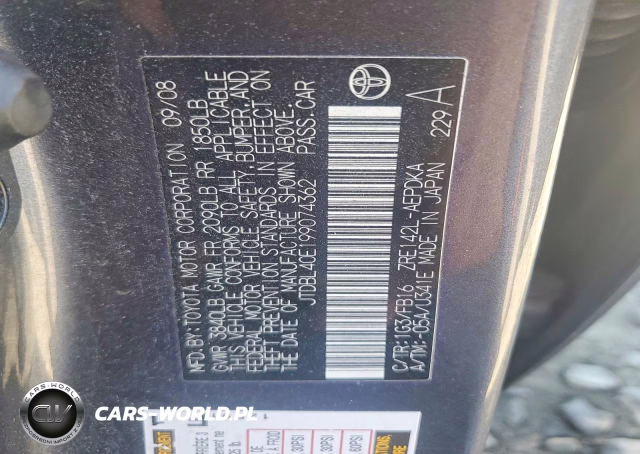 2009 Toyota Corolla Le VIN:JTDBL40E199074362 - 12