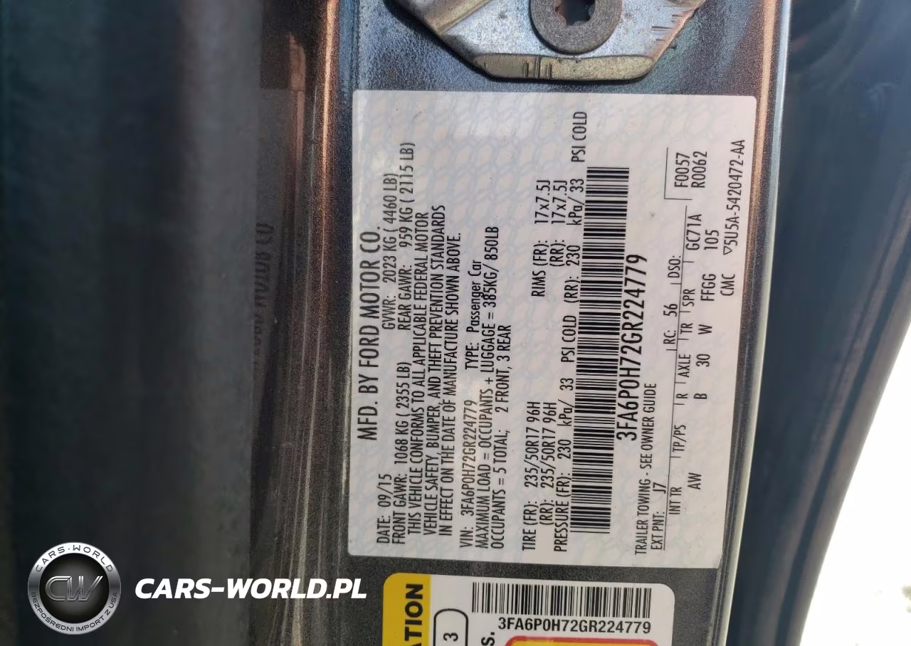 2016 Ford Fusion Se VIN:3FA6P0H72GR224779 - 12