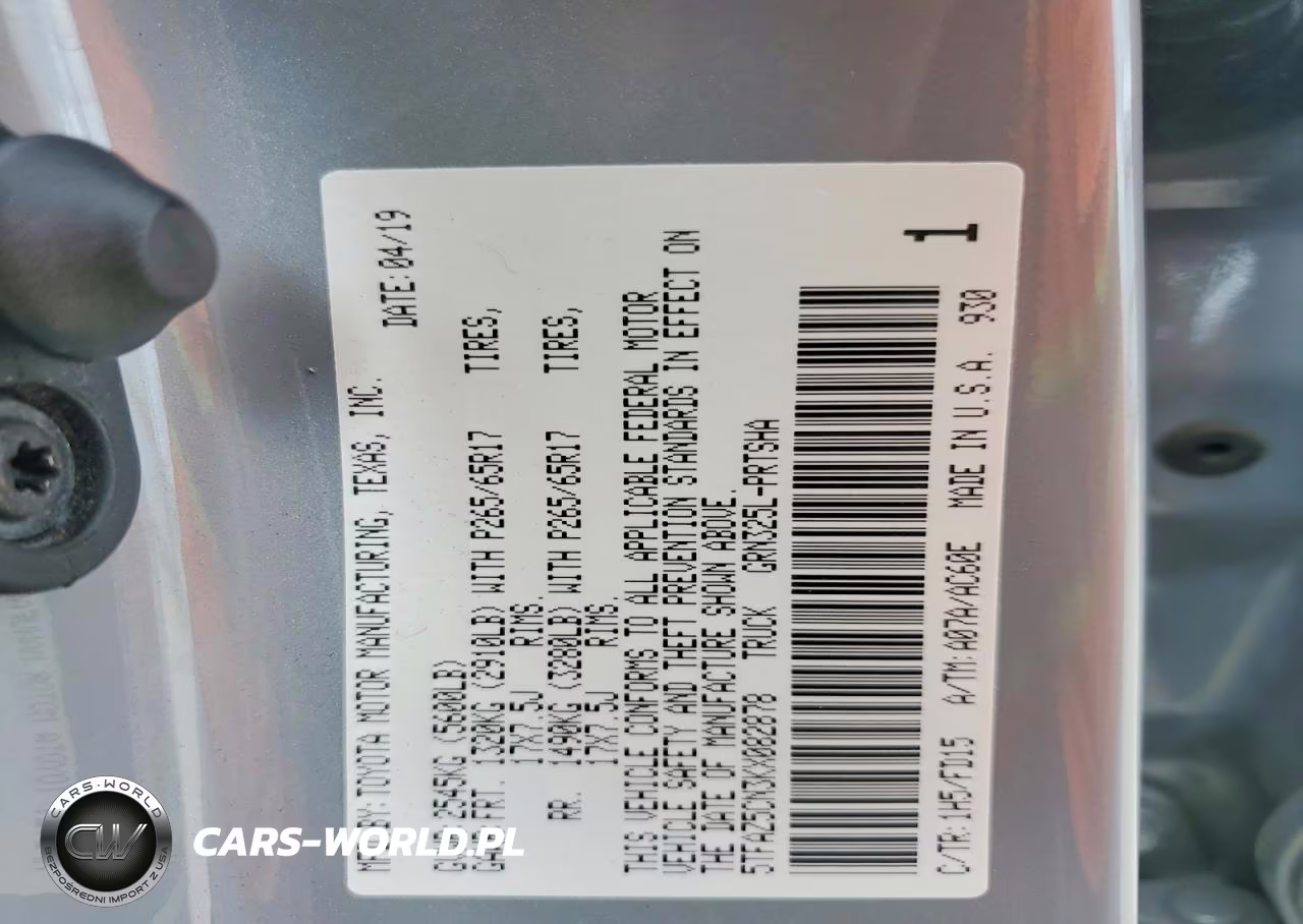 2019 Toyota Tacoma Trd Sport VIN:5TFAZ5CN3KX082878 - 12