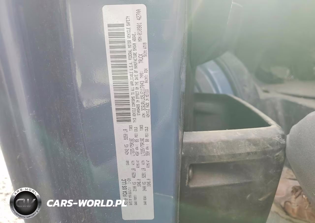 2020 Ram Promaster 3500 3500 High VIN:3C6URVJG5LE117043 - 13