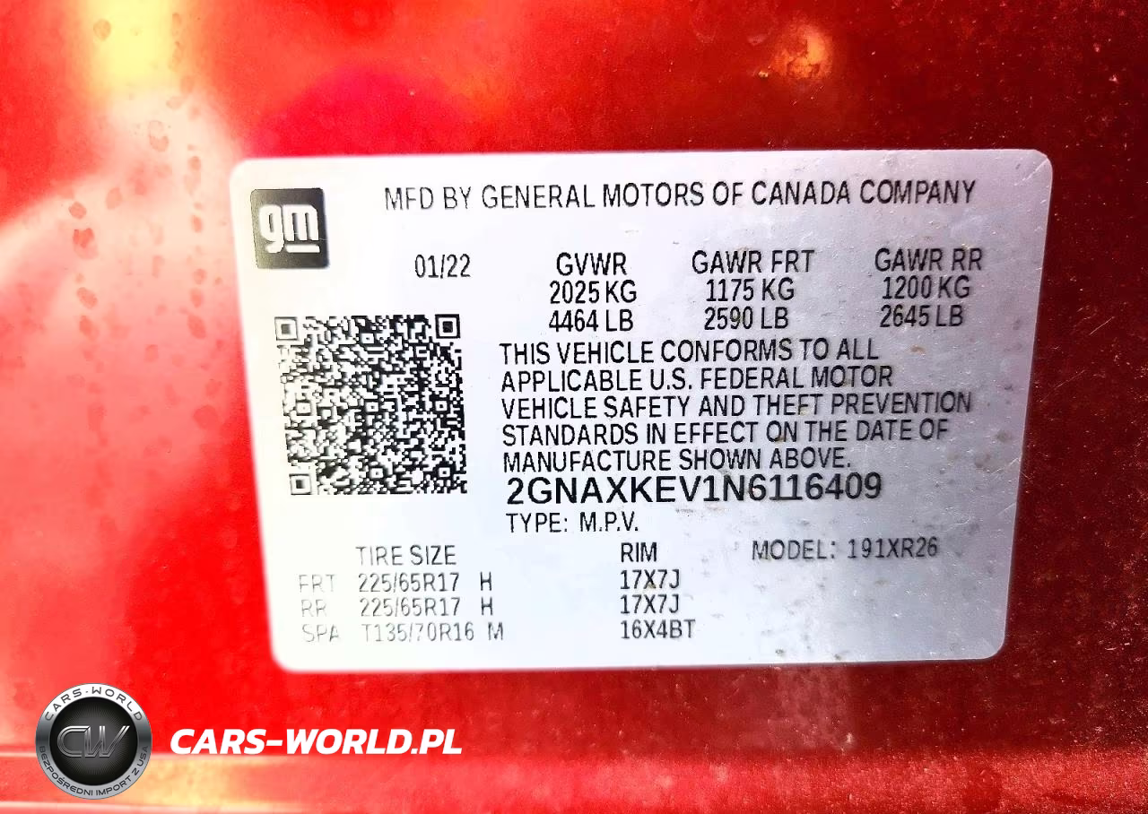 2022 Chevrolet Equinox Lt VIN:2GNAXKEV1N6116409 - 14