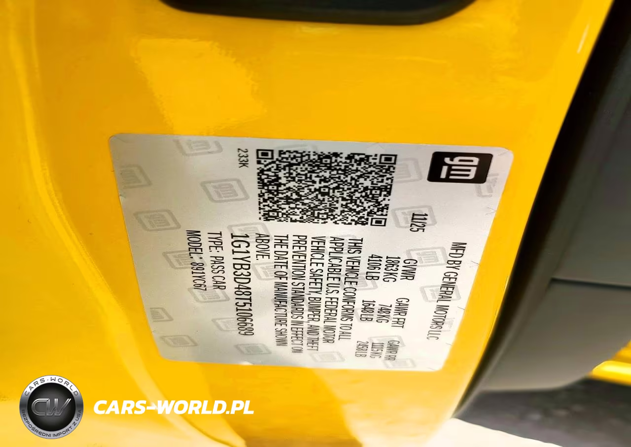 2026 Chevrolet Corvette Stingray 2Lt VIN:1G1YB3D48T5106689 - 12