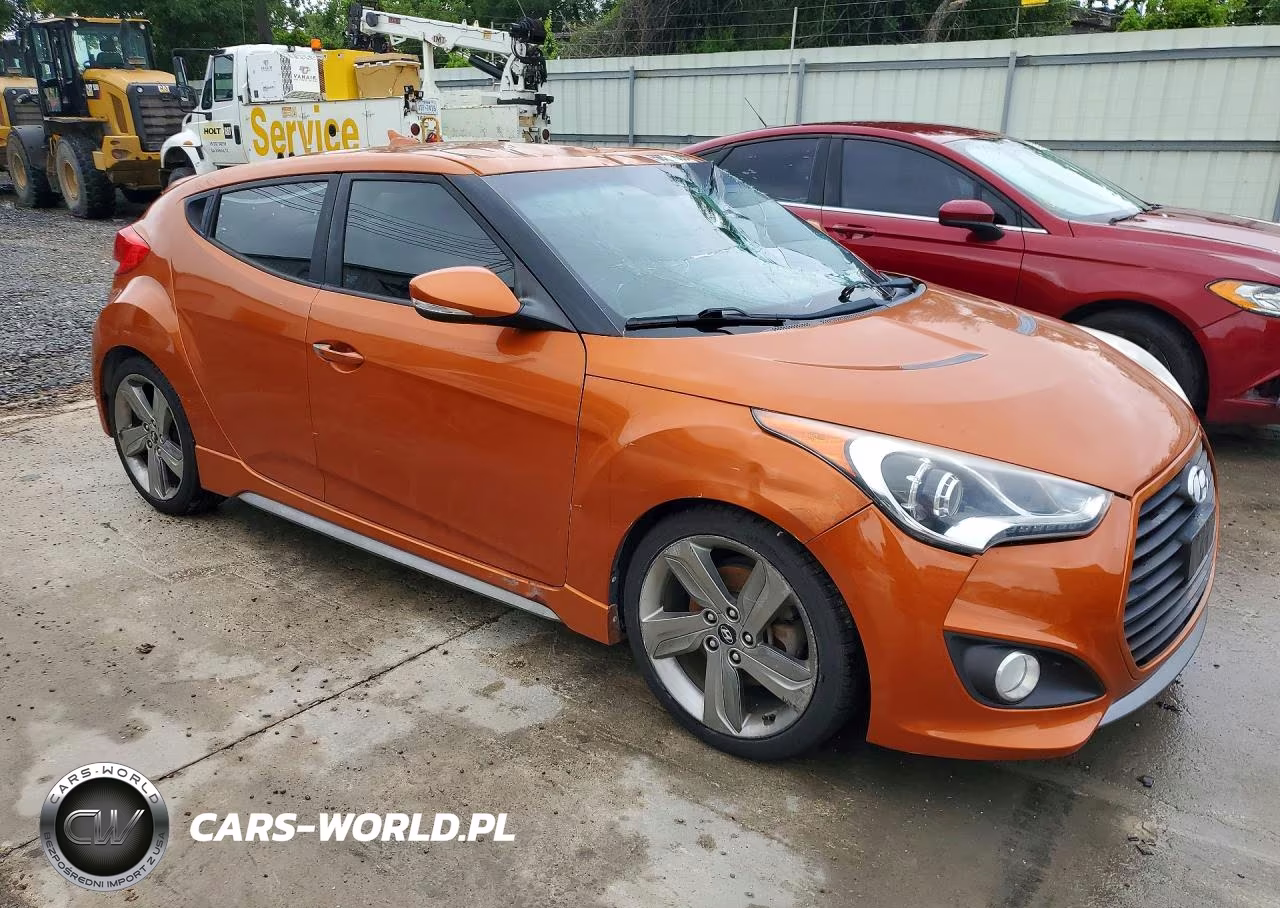 2013 Hyundai Veloster Turbo VIN:KMHTC6AE2DU100516 - 4
