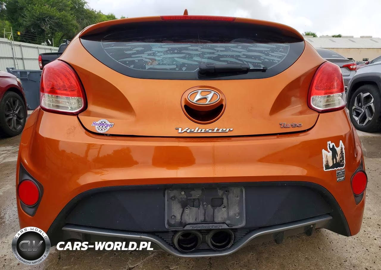 2013 Hyundai Veloster Turbo VIN:KMHTC6AE2DU100516 - 6