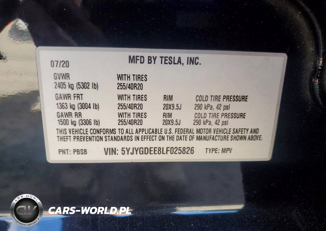 2020 Tesla Model Y VIN:5YJYGDEE8LF025826 - 13