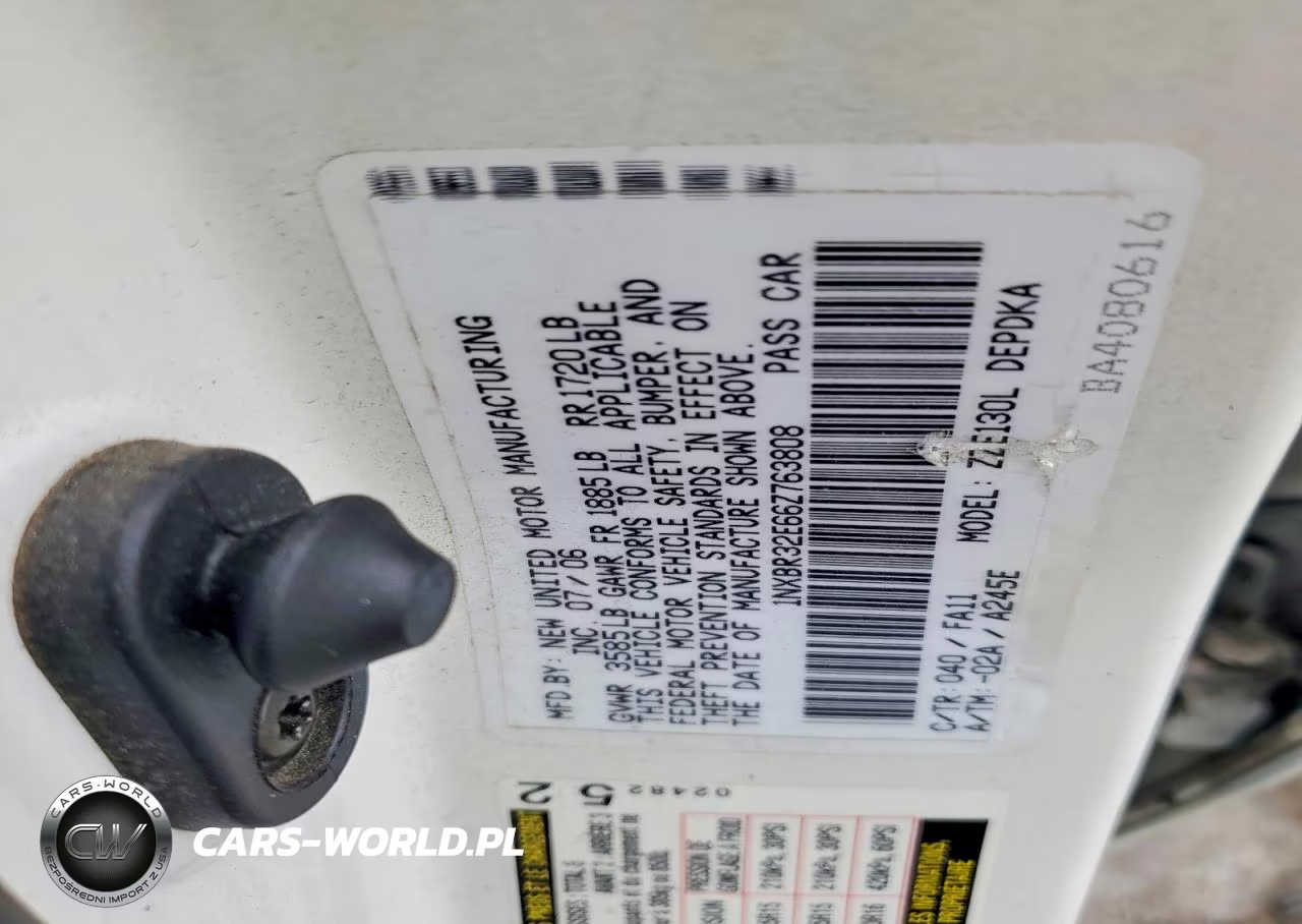 2006 Toyota Corolla Ce VIN:1NXBR32E66Z763808 - 12
