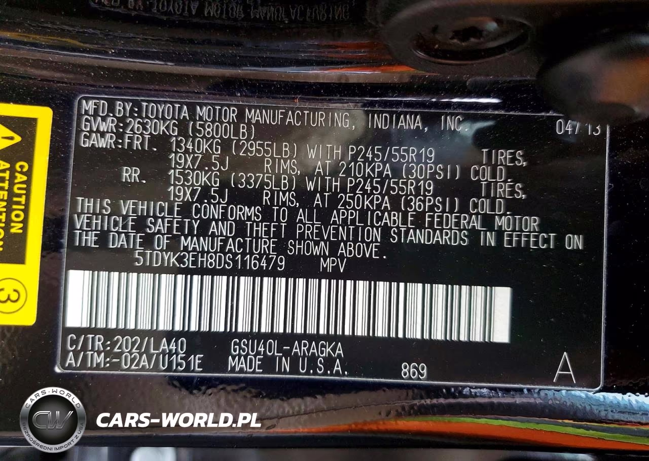 2013 Toyota Highlander Limited VIN:5TDYK3EH8DS116479 - 13