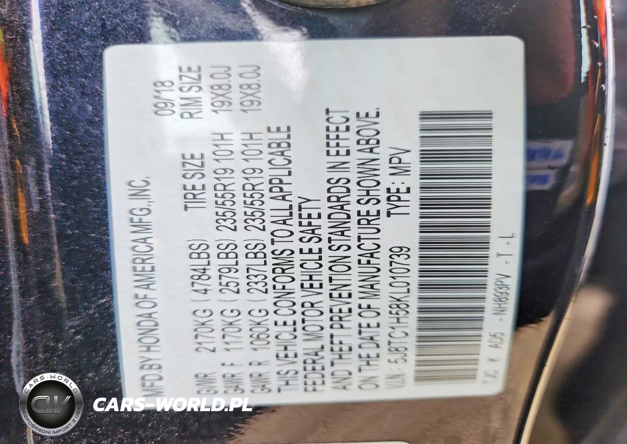 2019 Acura Rdx Technology VIN:5J8TC1H58KL010739 - 13