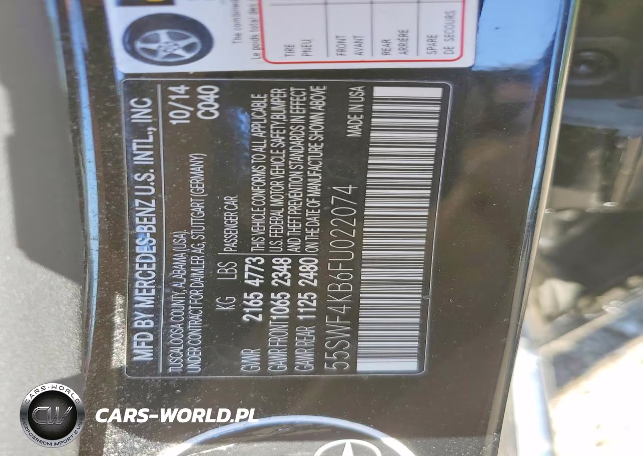 2015 Mercedes-Benz C 300 4Matic VIN:55SWF4KB6FU022074 - 12