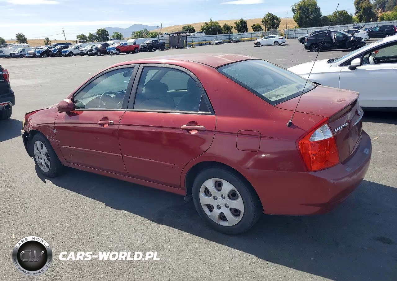 2004 Kia Spectra Lx VIN:KNAFE122745036905 - 2