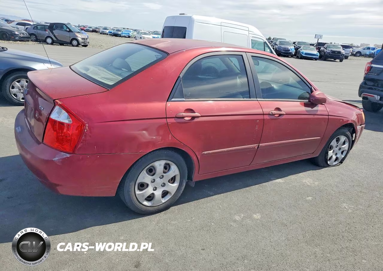 2004 Kia Spectra Lx VIN:KNAFE122745036905 - 3