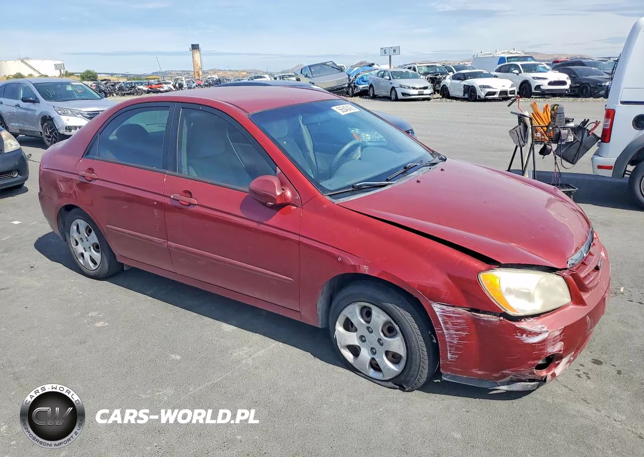 2004 Kia Spectra Lx VIN:KNAFE122745036905 - 4